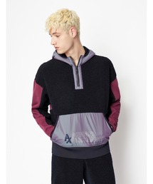 ARMANI EXCHANGE | 【A|X アルマーニ エクスチェンジ】マルチカラー　ハーフジップスウェットパーカ(スウェット)