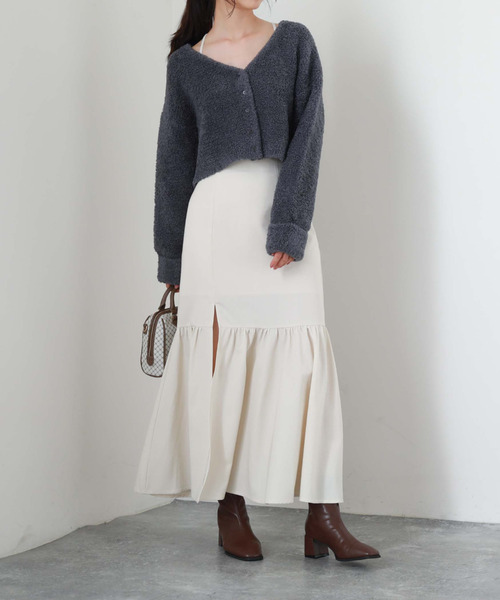 archives（アルシーヴ）の「テディベアニットショートカーディガン（カーディガン/ボレロ・レディース・ブルー/グリーン/アイボリー/モカ・MEDIUM）」の16枚目の写真