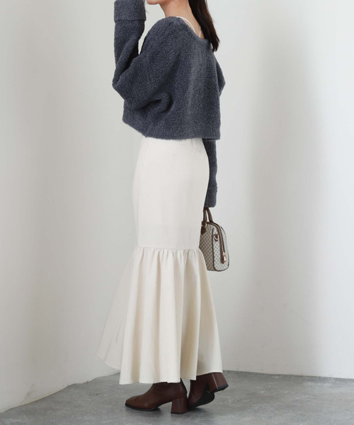 archives（アルシーヴ）の「テディベアニットショートカーディガン（カーディガン/ボレロ・レディース・ブルー/グリーン/アイボリー/モカ・MEDIUM）」の17枚目の写真