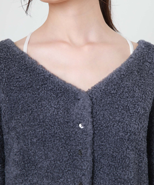 archives（アルシーヴ）の「テディベアニットショートカーディガン（カーディガン/ボレロ・レディース・ブルー/グリーン/アイボリー/モカ・MEDIUM）」の21枚目の写真