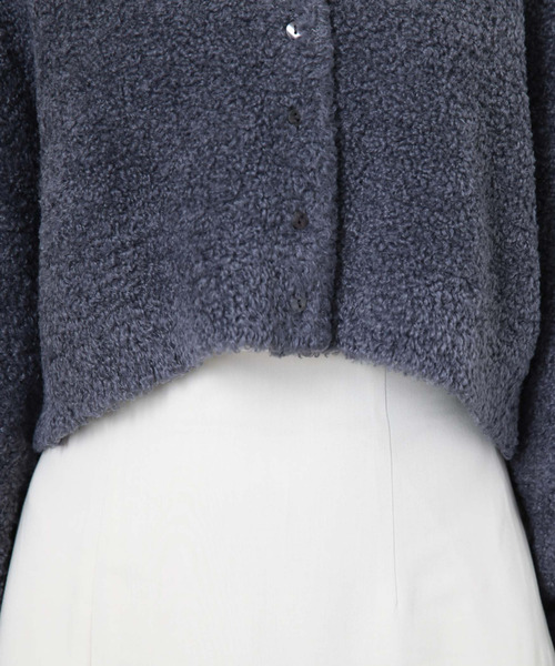 archives（アルシーヴ）の「テディベアニットショートカーディガン（カーディガン/ボレロ・レディース・ブルー/グリーン/アイボリー/モカ・MEDIUM）」の22枚目の写真