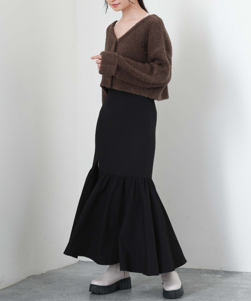 archives（アルシーヴ）の「テディベアニットショートカーディガン（カーディガン/ボレロ・レディース・ブルー/グリーン/アイボリー/モカ・MEDIUM）」の12枚目の写真