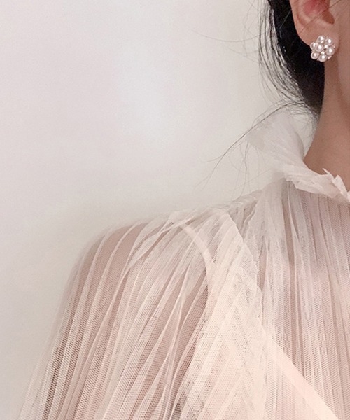 DRESS PLUS(ドレスプラス)の「ピアス アクセサリー パーティーピアス レディース 結婚式 上品(ピアス(両耳用)・レディース・ホワイト・フリー)」の7枚目の写真