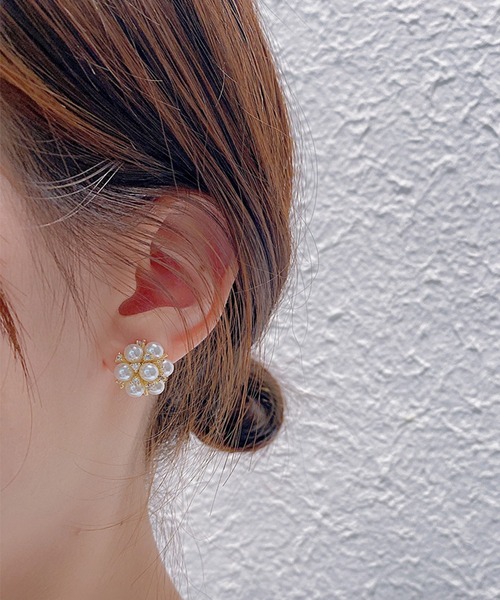 DRESS PLUS(ドレスプラス)の「ピアス アクセサリー パーティーピアス レディース 結婚式 上品(ピアス(両耳用)・レディース・ホワイト・フリー)」の8枚目の写真
