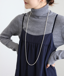 SLOBE IENA | SLOBE IENA メタルビーズロングネックレス(ネックレス)