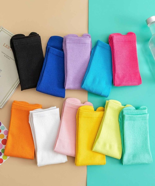 「kakko」（カッコ）の「レディース カラフル足袋ソックス 4足セット（ソックス/靴下・レディース・B/G/I/P/K/L/M/N/D/E/C/A/H/J/O/F・FREE）」の18枚目の写真