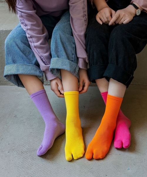 「kakko」（カッコ）の「レディース カラフル足袋ソックス 4足セット（ソックス/靴下・レディース・B/G/I/P/K/L/M/N/D/E/C/A/H/J/O/F・FREE）」の19枚目の写真