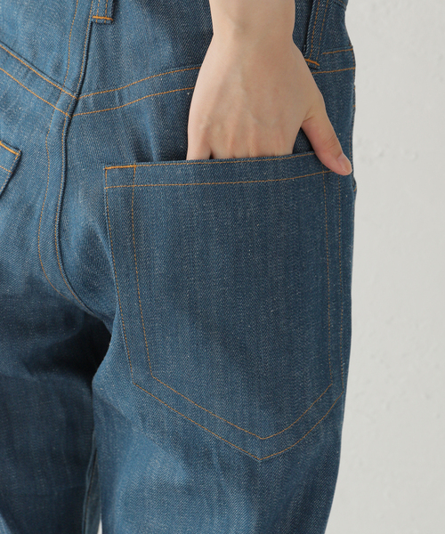 KURO(クロ)の「【KURO/クロ】STITCHING DENIM パンツ(その他パンツ・レディース・ネイビー・30/29)」の8枚目の写真