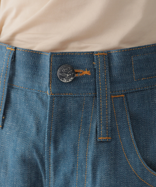 KURO(クロ)の「【KURO/クロ】STITCHING DENIM パンツ(その他パンツ・レディース・ネイビー・30/29)」の13枚目の写真
