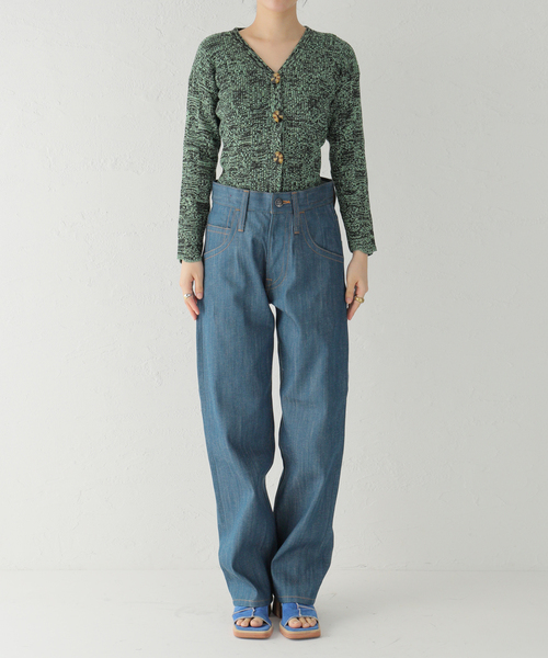 KURO(クロ)の「【KURO/クロ】STITCHING DENIM パンツ(その他パンツ・レディース・ネイビー・30/29)」の21枚目の写真
