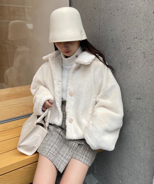 one after another NICE CLAUP（ワンアフターアナザーナイスクラップ）の「【再入荷/新色追加】着回し万能。スタイルアップミニスカパン（その他パンツ・レディース・ブラック/グレー系その他/ブラウン系その他/ホワイト系その他・FREE）」の21枚目の写真