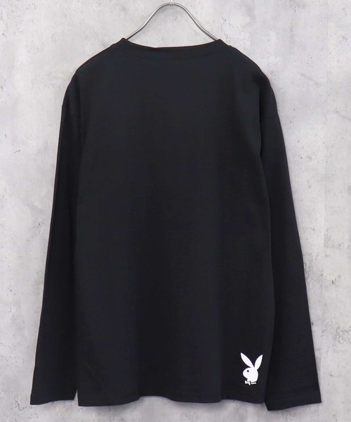 MEDM×PLAYBOY 長袖Tシャツ ロゴ刺繍 スウェット 男女兼用 4色 セール】PLAYBOY長袖Tシャツ（Tシャツ/カットソー）｜PLAYBOY