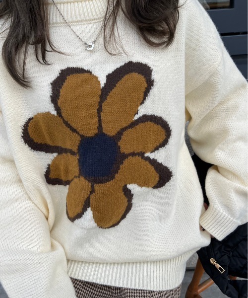 MIOSMOKEY ミオズモーキー Mohair Flower Knit モヘアフラワーニットセーター 222KN701H ネイビー L IT4ZJAQRWS6C 楽天市場】MIOSMOKEY ミオズモーキー Mohair Flower Knit モヘア