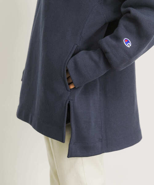 Champion(チャンピオン)の「『25周年別注』Champion×UR リバースウィーブハーフZIP SWEAT(その他トップス・レディース・ネイビー/オートミール/レッド系その他・FREE)」の12枚目の写真