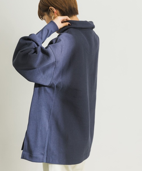 Champion(チャンピオン)の「『25周年別注』Champion×UR リバースウィーブハーフZIP SWEAT(その他トップス・レディース・ネイビー/オートミール/レッド系その他・FREE)」の19枚目の写真