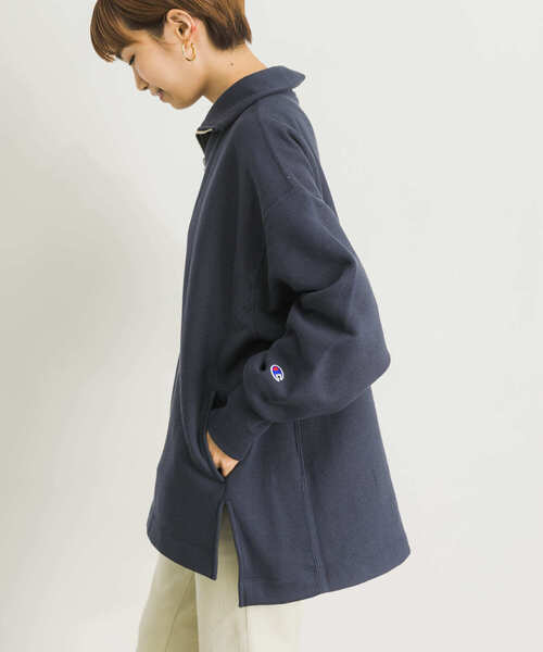 Champion(チャンピオン)の「『25周年別注』Champion×UR リバースウィーブハーフZIP SWEAT(その他トップス・レディース・ネイビー/オートミール/レッド系その他・FREE)」の21枚目の写真
