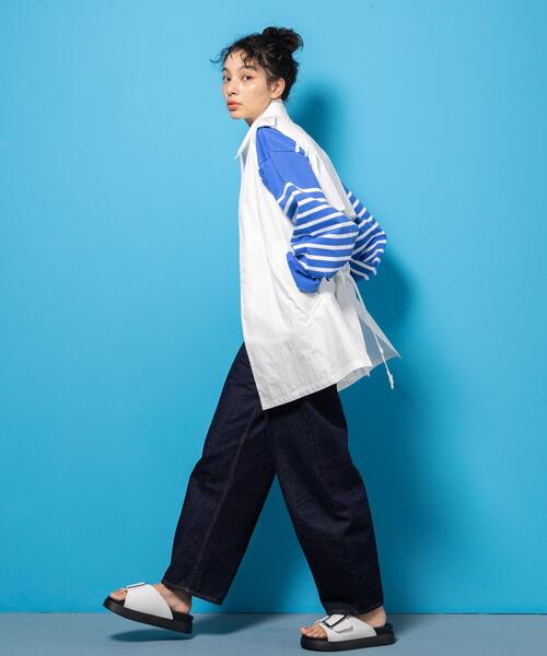 CITEN（シテン）の「＜CITEN＞ステンカラー ベスト（ベスト・レディース・ベージュ/オフホワイト・FREE）」の4枚目の写真