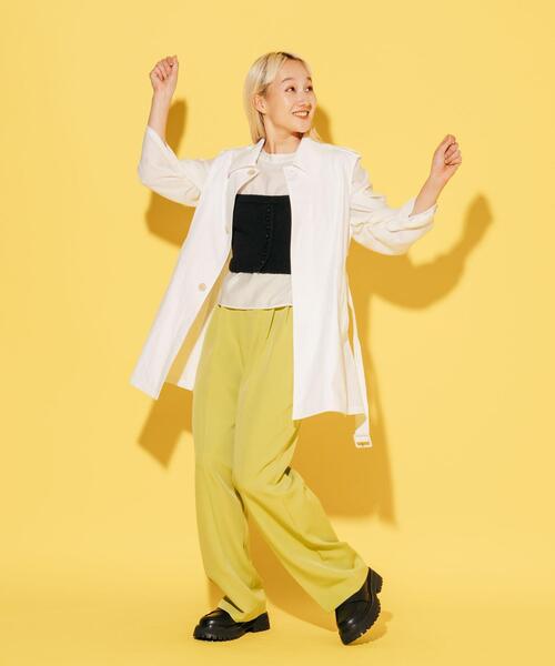 CITEN（シテン）の「＜CITEN＞ステンカラー ベスト（ベスト・レディース・ベージュ/オフホワイト・FREE）」の14枚目の写真