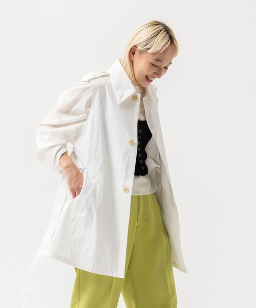 CITEN（シテン）の「＜CITEN＞ステンカラー ベスト（ベスト・レディース・ベージュ/オフホワイト・FREE）」の20枚目の写真