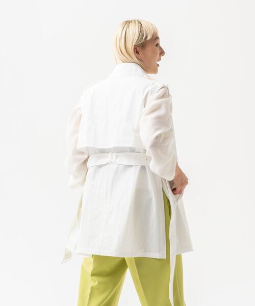 CITEN（シテン）の「＜CITEN＞ステンカラー ベスト（ベスト・レディース・ベージュ/オフホワイト・FREE）」の21枚目の写真