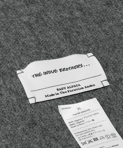 THE INOUE BROTHERS（ザイノウエブラザーズ）の「＜The Inoue Brothers＞BRUSHED マフラー（ストール/ショール・レディース・ブラック/グレー/ナチュラル・FREE）」の4枚目の写真