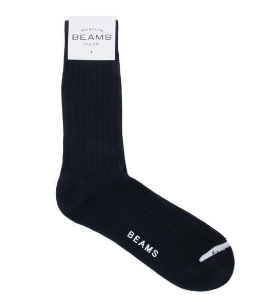 BEAMS(ビームス)の「◎BEAMS / ベーシック リブ編み ソックス (ソックス/靴下・メンズ・ホワイト/グレー/ブラック/ネイビー・ONE SIZE)」の8枚目の写真