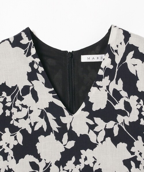 マリハ　ビームス 別注　夏の月影　36 ブラック　花柄 64261461169_C_1.jpg