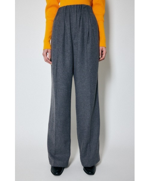 MOUSSY（マウジー）の「EASY WIDE パンツ（その他パンツ・レディース・ブラック/杢グレー・1/2）」の2枚目の写真