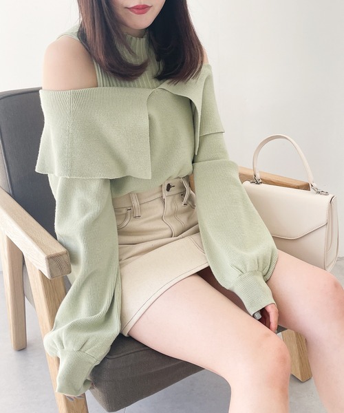 Heather(ヘザー)の「色移りしないデニムミニスカート 182964(デニムスカート・レディース・インディゴブルー/ブラック/オフホワイト・S/M)」の6枚目の写真