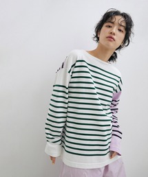 【G.F.G.S. for ADAM ET ROPE'】WEB限定 別注ボートネックボーダー