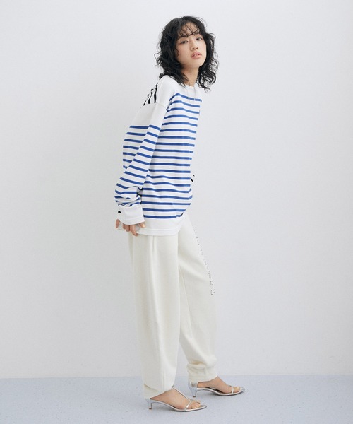 G.F.G.S. for ADAM ET ROPE'】WEB限定 別注ボートネックボーダー（T