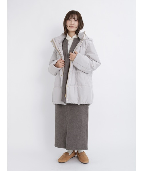 Samansa Mos2 blue(サマンサモスモスブルー)の「【発熱保温】タートルネックプルオーバー(Tシャツ/カットソー・レディース・オフホワイト/ブラック/シルバーグレー/ベージュ・MEDIUM/LARGE)」の7枚目の写真