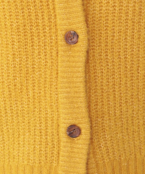 studio CLIP(スタディオクリップ)の「5ゲージフラッフィヤーンWフェイスカーディガン(カーディガン/ボレロ・レディース・ブラック/ライトベージュ/グレー/マスタード・FREE)」の19枚目の写真