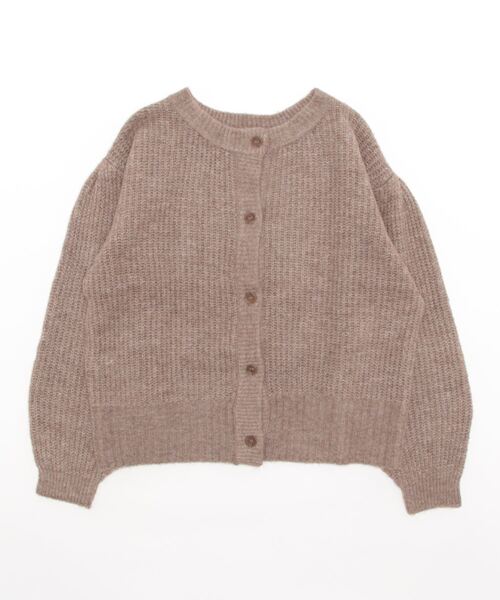 studio CLIP(スタディオクリップ)の「5ゲージフラッフィヤーンWフェイスカーディガン(カーディガン/ボレロ・レディース・ブラック/ライトベージュ/グレー/マスタード・FREE)」の22枚目の写真