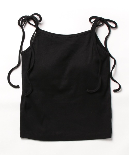 EPIMI E'PIMMY（エピミエピミー）の「カップ付きリボンキャミ（キャミソール・レディース・ブラック/オリーブ/ピンクベージュ/ベージュ/オフホワイト/オートミール・MEDIUM）」の12枚目の写真