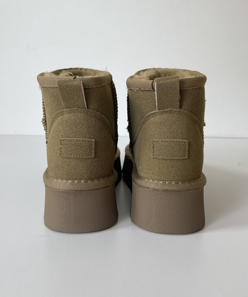 CANAL JEAN(キャナルジーン)の「El mar(エルマール) ショートムートンブーツ(ブーツ・レディース・ブラック/カーキ・23.5/24/24.5)」の3枚目の写真
