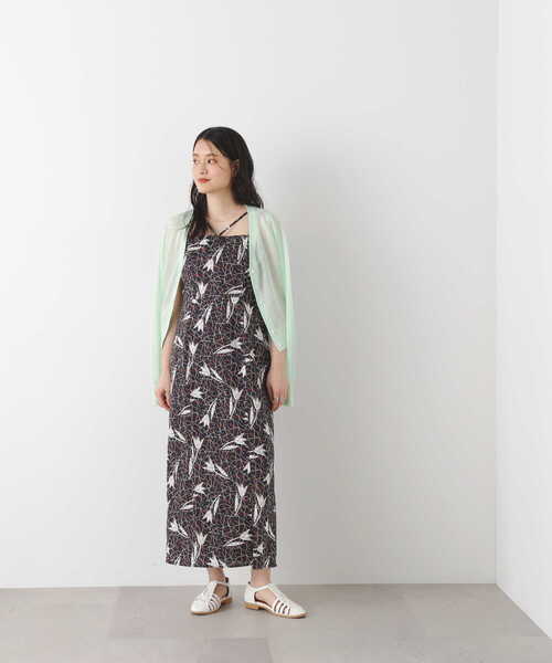 N.（N. Natural Beauty Basic）（エヌエヌナチュラルビューティーベーシック）の「◆ＬＩＢＥＲＴＹ　キャミワンピース（ワンピース・レディース・ブラック/グリーン・MEDIUM）」の21枚目の写真