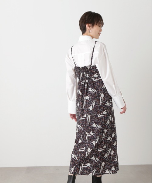 N.（N. Natural Beauty Basic）（エヌエヌナチュラルビューティーベーシック）の「◆ＬＩＢＥＲＴＹ　キャミワンピース（ワンピース・レディース・ブラック/グリーン・MEDIUM）」の16枚目の写真