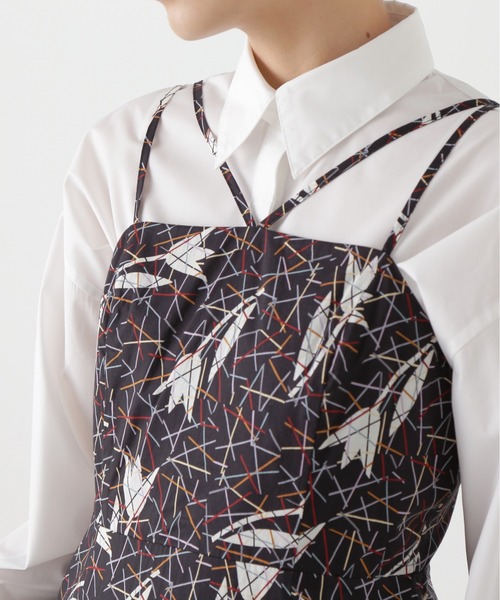 N.（N. Natural Beauty Basic）（エヌエヌナチュラルビューティーベーシック）の「◆ＬＩＢＥＲＴＹ　キャミワンピース（ワンピース・レディース・ブラック/グリーン・MEDIUM）」の12枚目の写真