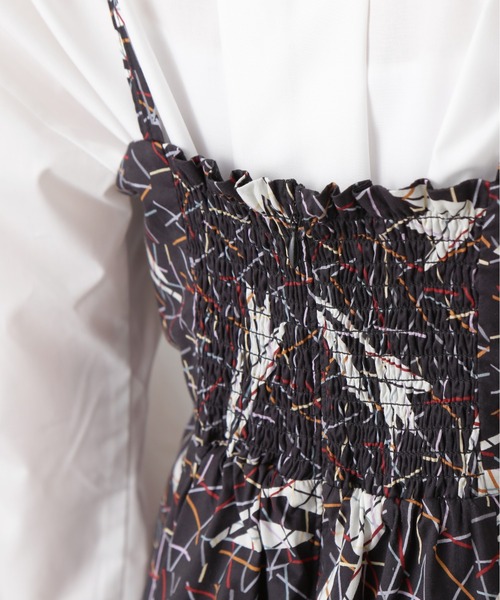 N.（N. Natural Beauty Basic）（エヌエヌナチュラルビューティーベーシック）の「◆ＬＩＢＥＲＴＹ　キャミワンピース（ワンピース・レディース・ブラック/グリーン・MEDIUM）」の18枚目の写真