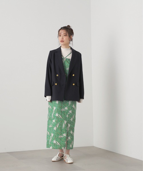 N.（N. Natural Beauty Basic）（エヌエヌナチュラルビューティーベーシック）の「◆ＬＩＢＥＲＴＹ　キャミワンピース（ワンピース・レディース・ブラック/グリーン・MEDIUM）」の11枚目の写真