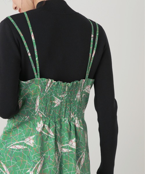 N.（N. Natural Beauty Basic）（エヌエヌナチュラルビューティーベーシック）の「◆ＬＩＢＥＲＴＹ　キャミワンピース（ワンピース・レディース・ブラック/グリーン・MEDIUM）」の19枚目の写真