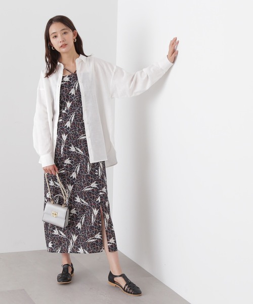 N.（N. Natural Beauty Basic）（エヌエヌナチュラルビューティーベーシック）の「◆ＬＩＢＥＲＴＹ　キャミワンピース（ワンピース・レディース・ブラック/グリーン・MEDIUM）」の20枚目の写真