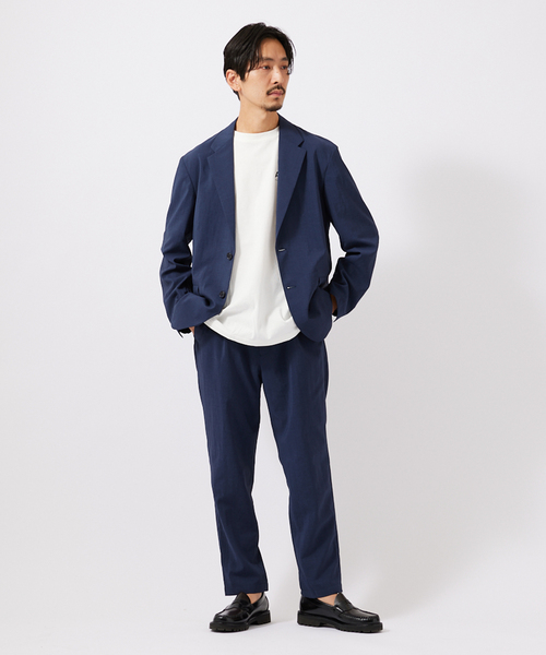 JOURNAL STANDARD（ジャーナルスタンダード）の「【EVALET / エバレット】 ストレッチ スラックスパンツ（スラックス・メンズ・ダークブルー/グレー/ベージュ・SMALL/LARGE/MEDIUM）」の5枚目の写真