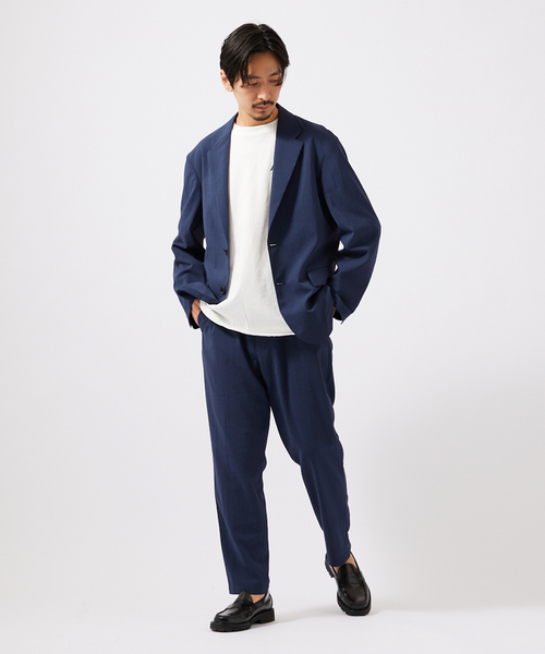 JOURNAL STANDARD（ジャーナルスタンダード）の「【EVALET / エバレット】 ストレッチ スラックスパンツ（スラックス・メンズ・ダークブルー/グレー/ベージュ・SMALL/LARGE/MEDIUM）」の6枚目の写真