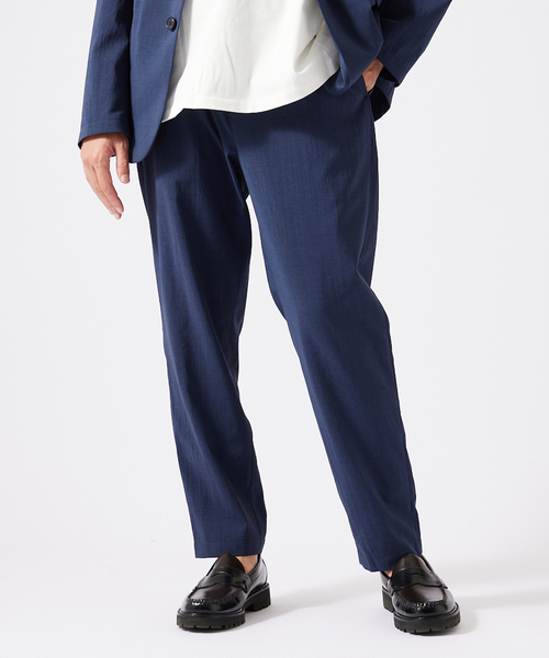 JOURNAL STANDARD（ジャーナルスタンダード）の「【EVALET / エバレット】 ストレッチ スラックスパンツ（スラックス・メンズ・ダークブルー/グレー/ベージュ・SMALL/LARGE/MEDIUM）」の9枚目の写真