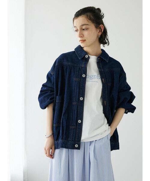 CRAFT STANDARD BOUTIQUE(クラフトスタンダードブティック)の「1stギャザーGジャン(デニムジャケット・レディース・インディゴブルー/ダークインディゴブルー・M/L)」の8枚目の写真