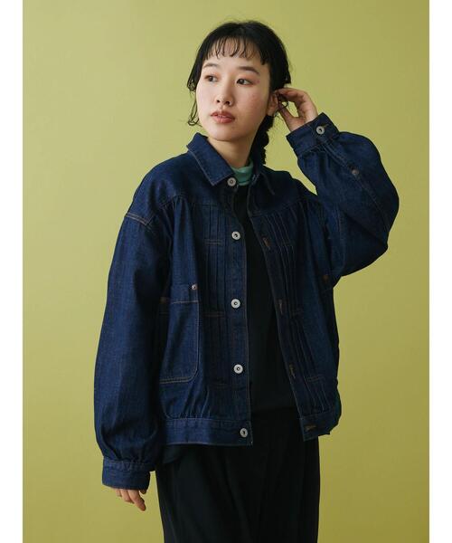 CRAFT STANDARD BOUTIQUE(クラフトスタンダードブティック)の「1stギャザーGジャン(デニムジャケット・レディース・インディゴブルー/ダークインディゴブルー・M/L)」の13枚目の写真