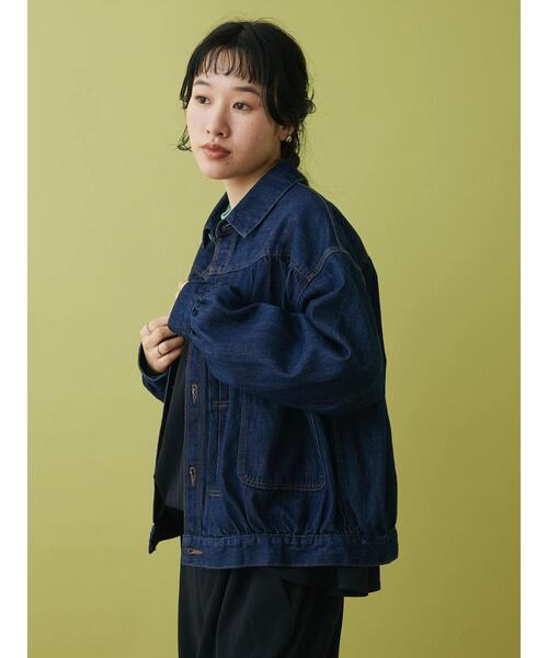 CRAFT STANDARD BOUTIQUE(クラフトスタンダードブティック)の「1stギャザーGジャン(デニムジャケット・レディース・インディゴブルー/ダークインディゴブルー・M/L)」の15枚目の写真