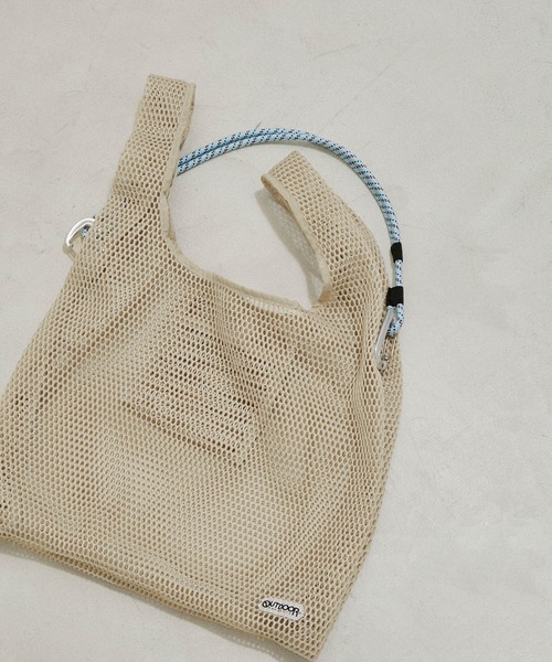 OUTDOOR PRODUCTS(アウトドアプロダクツ)の「【WEB限定】【OUTDOOR PRODUCTS for SALON】Mesh 3WAY tote(トートバッグ・レディース・ブラウン/ベージュ・FREE)」の2枚目の写真